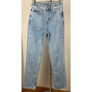 Ganni Jeans Denim Size 25 Washed Indigo Straight Leg